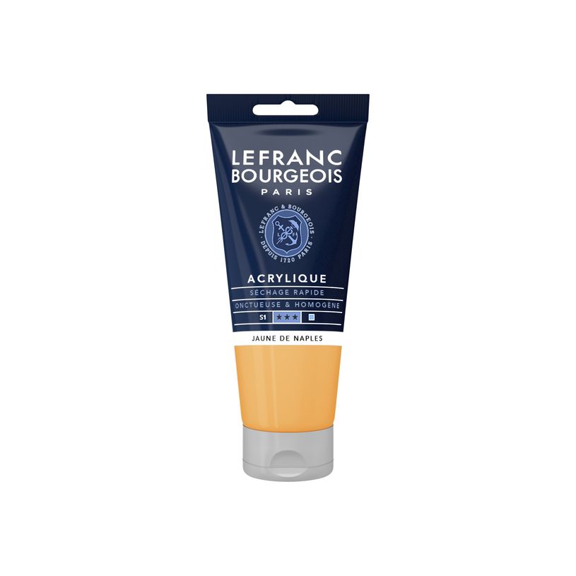 3013643003977-Lefranc Bourgeois - Peinture acrylique - jaune de naples - 80 ml-P_405111370_1-0