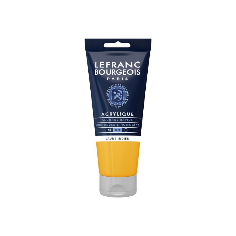3013643003731-Lefranc Bourgeois - Peinture acrylique - jaune indien - 80 ml-P_405111372_2-0