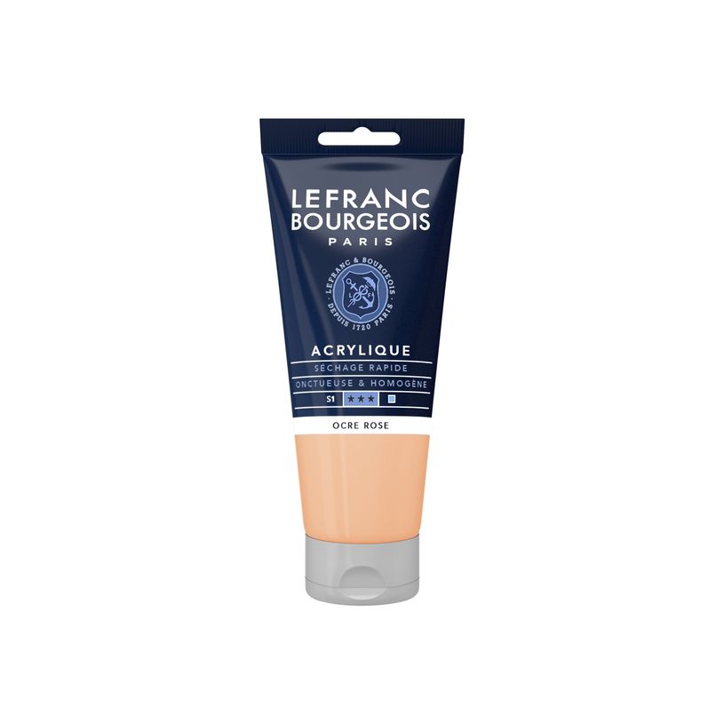 3013643004127-Lefranc Bourgeois - Peinture acrylique - ocre rose - 80 ml-P_405111380_1-0