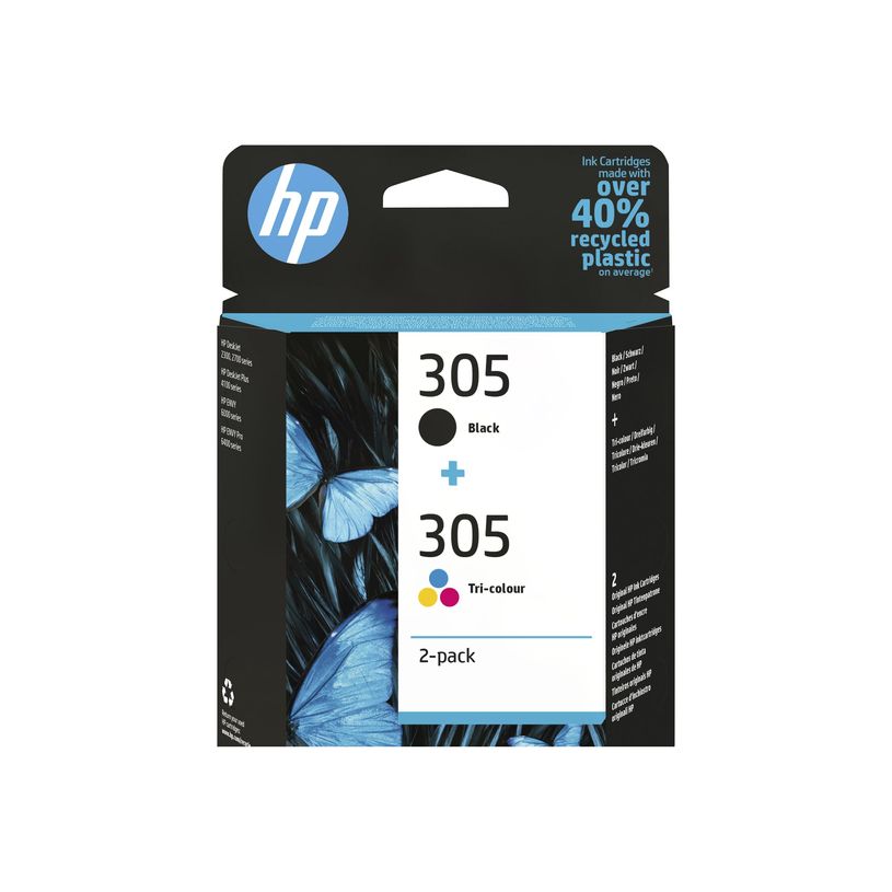 0195161166969-HP 305 - Pack de 2 - noir et 3 couleurs - cartouche d'encre originale (6ZD17AE)-P_405112812_43-0