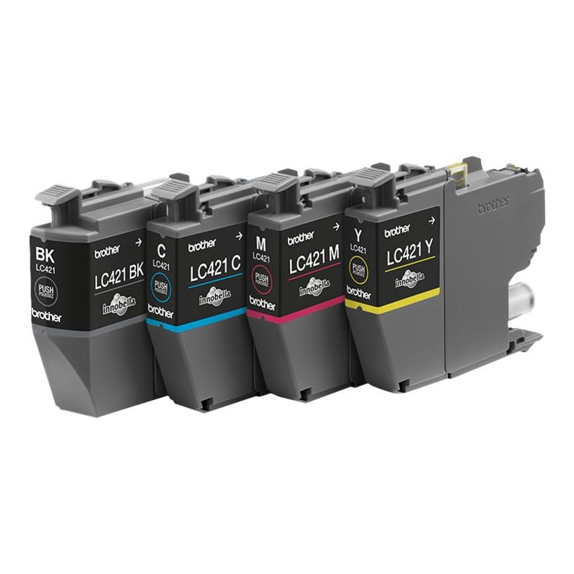 4977766813600-Brother LC421 - pack de 4 - noir, jaune, cyan, magenta - cartouche d'encre originale-P_405112952_1-0