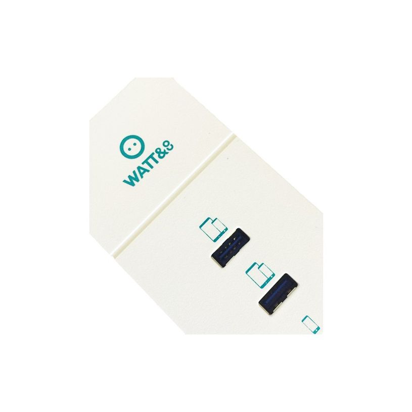 3760110684404-Watt&Co - Chargeur secteur réversible ultra rapide -  4 ports USB-P_405112972_4-3