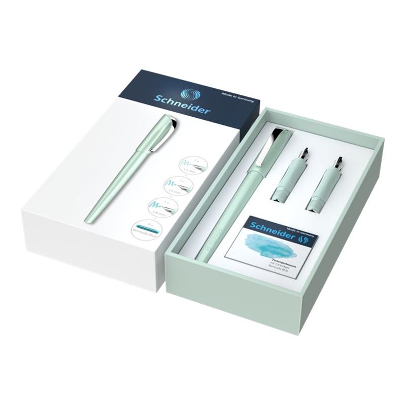 4004675148131-Schneider Callissima - Coffret cadeau avec stylo et différentes plumes - menthe-P_405113456_2-1