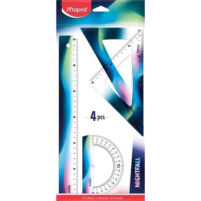 3154149818310-Maped Nightfall - Kit de traçage 4 pièces (règle, 2 équerres et rapporteur)-P_405113732_1-0