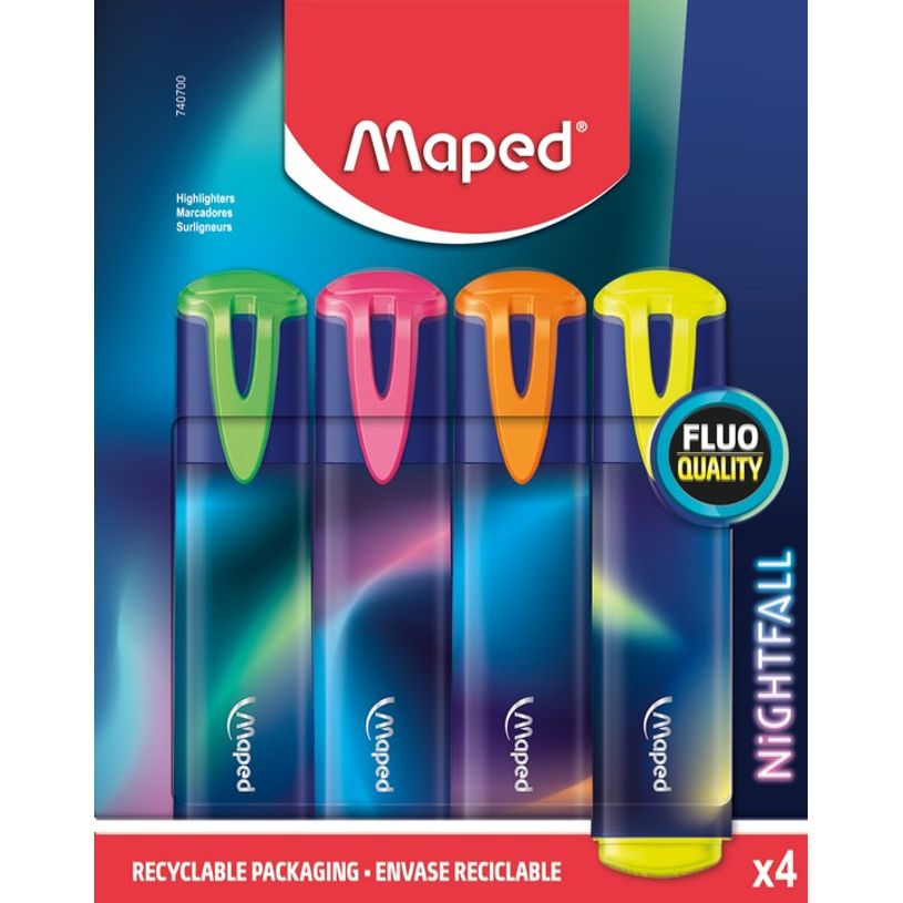 3154147407004-Maped Nightfall - Pack de 4 surligneurs - couleurs assorties-P_405113741_1-0