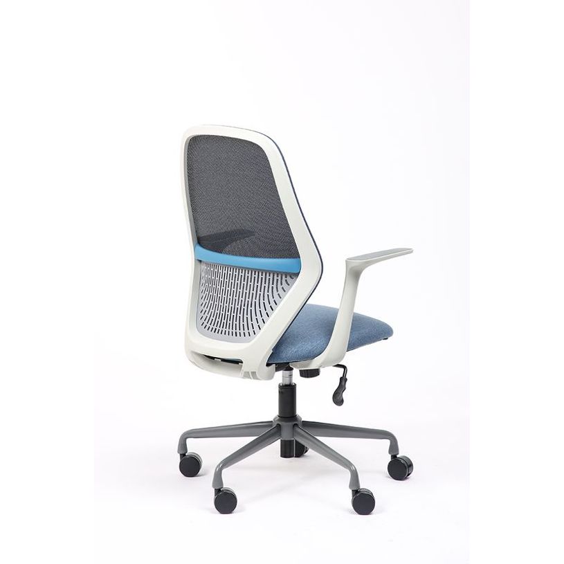 3701338802218-Fauteuil de bureau TIME - accoudoirs fixes gris clair - bleu-P_405113818_5-4