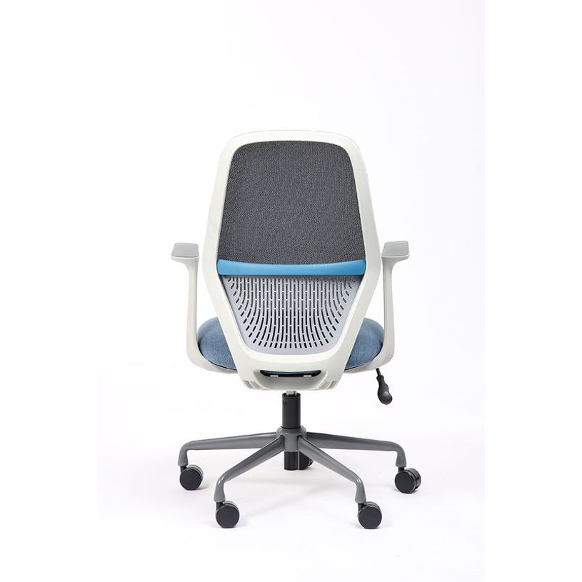 3701338802218-Fauteuil de bureau TIME - accoudoirs fixes gris clair - bleu-P_405113818_6-5
