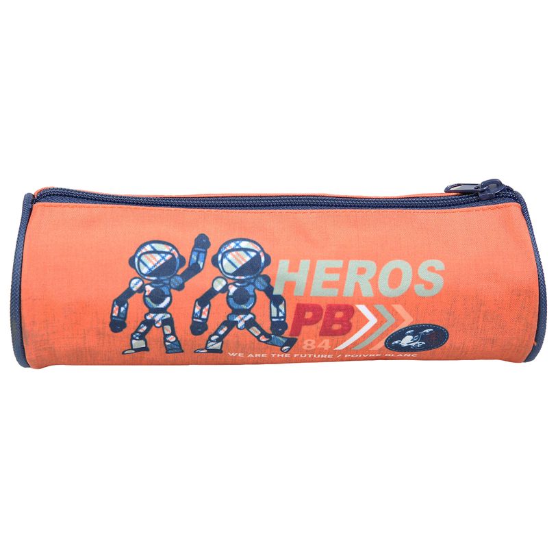 3666311001272-Trousse ronde Poivre Blanc - 1 compartiment - orange - Bagtrotter-P_405114044_3-2