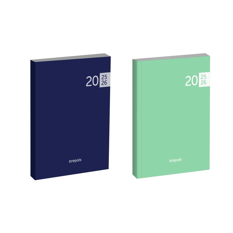 5412303376754-Agenda de poche Veneto - 1 semaine sur 2 pages - 9 x 16 cm - 2 couleurs disponibles - Brep-P_405114146_2-0