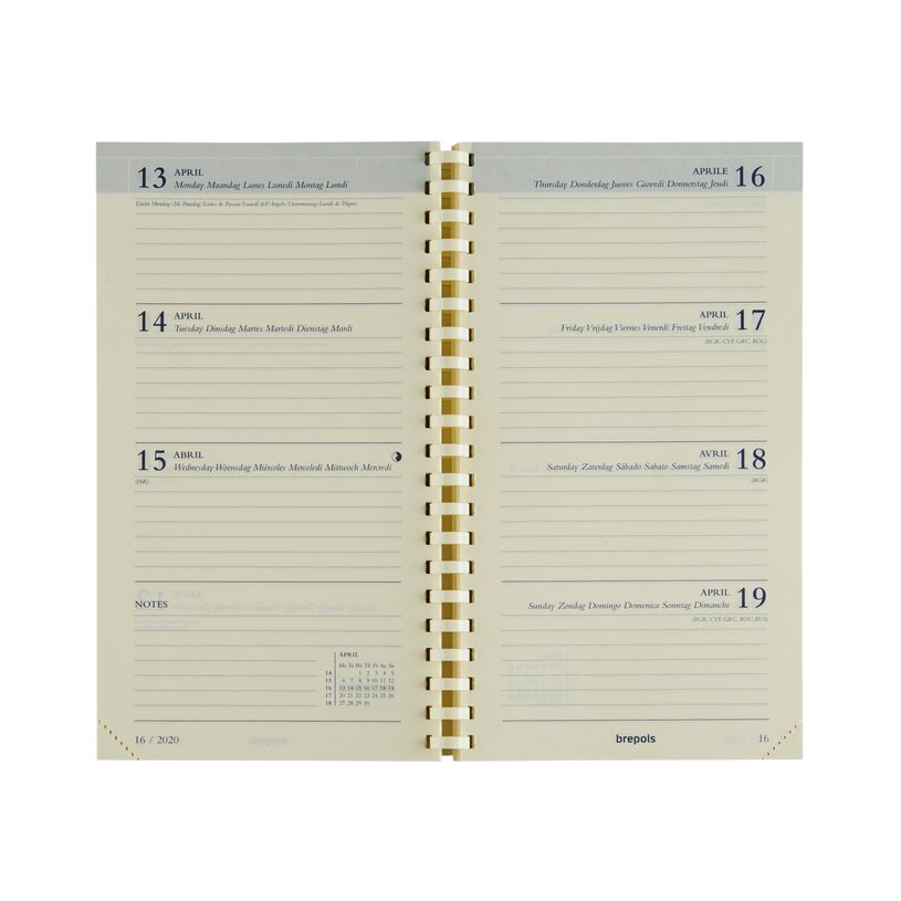 5412303149242-Recharge pour agenda 16 mois - 1 semaine sur 2 pages - 9 x 16 cm - Brepols-P_405114151_1-0