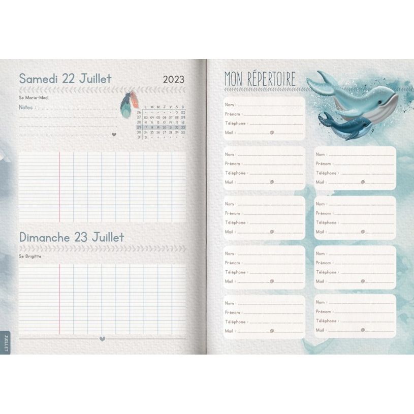 3592930019568-Agenda Snow friends Ours - 1 jour par page - 12,5 x 17,5 cm - Bouchut-P_405114213_12-11