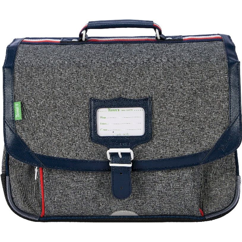 3662498045238-Cartable Tann's Sam - 38 cm - 2 compartiments - gris-P_405114284_1-0