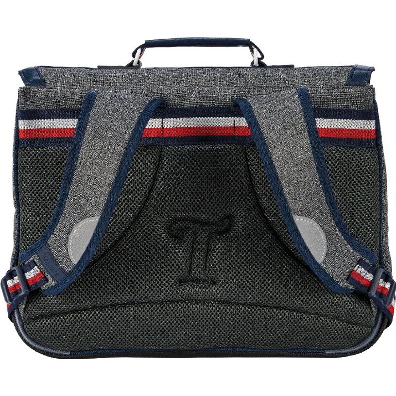 3662498045238-Cartable Tann's Sam - 38 cm - 2 compartiments - gris-P_405114284_2-1