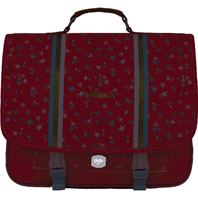 3662498003528-Cartable Ooban's Stars - 35 cm - 2 compartiments - corail - Oberthur-P_405114297_6-5