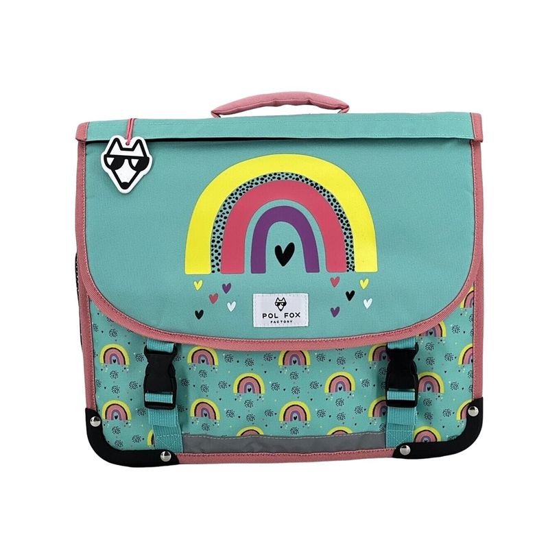 3663842007025-Cartable Rainbow 38 cm - 2 compartiments - rabat réversible - Pol Fox-P_405114604_1-0
