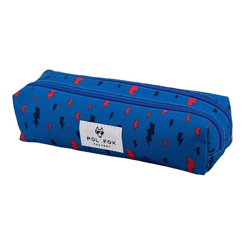 3663842007360-Trousse rectangulaire Wonder Fox Blue - 2 compartimens - Pol Fox-P_405114638_1-0