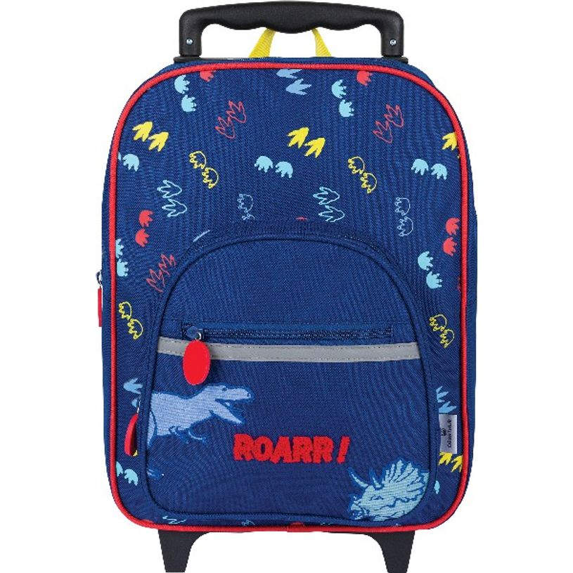 3664447122342-Sac maternelle à roulettes Dino - 1 compartiment - marine - Oberthur-P_405114816_4-3