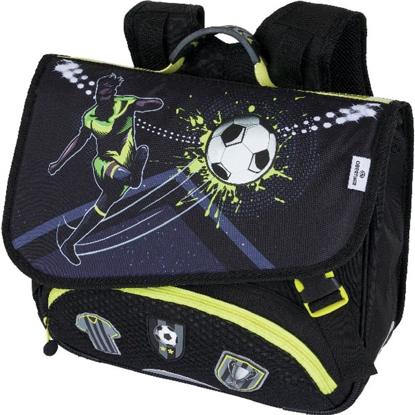 3664447122397-Cartable Football 38 cm - 2 compartiments - noir - Oberthur-P_405114821_1-0