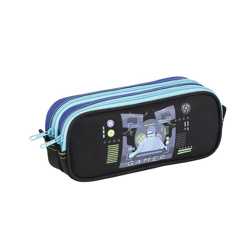 3135258773035-Trousse rectangulaire Gamer - 2 compartiments - Viquel-P_405114900_1-0