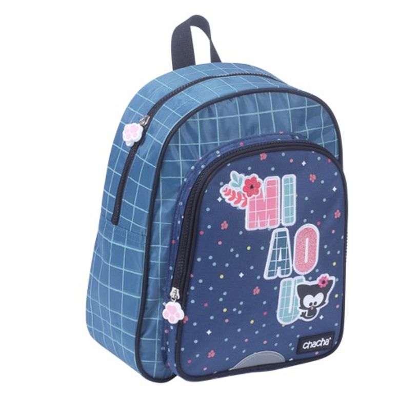 3661507620367-Sac à dos maternelle Chacha Miaou - 1 compartiment - bleu - Kid'Abord-P_405115057_1-0