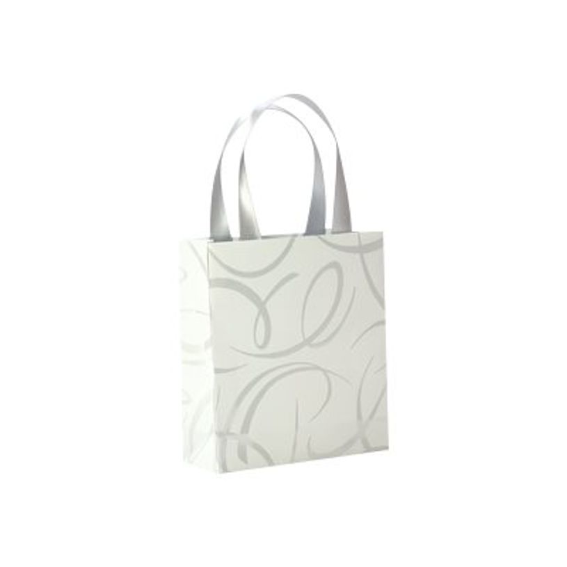 3329682237564-Clairefontaine Premium - Sac cadeau - 12 cm x 4,5 cm x 13,5 cm - arabesque blanc-P_405115498_1-0