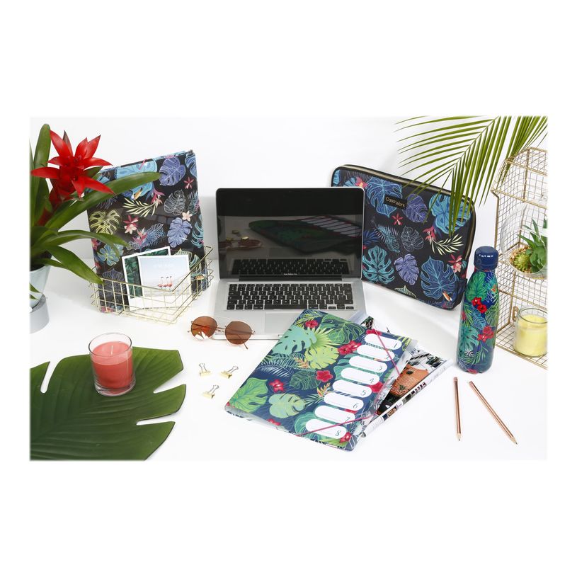 3135252218716-Viquel Tropical - Boîte de classement plastique - dos 45 mm - bleu ou noir-P_405115593_4-3