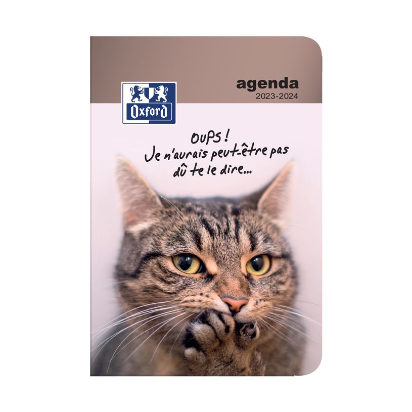 3147280094736-Agenda Funny Pets - 1 jour par page - 12 x 18 cm - chat oups - Hamelin-P_405115683_1-0