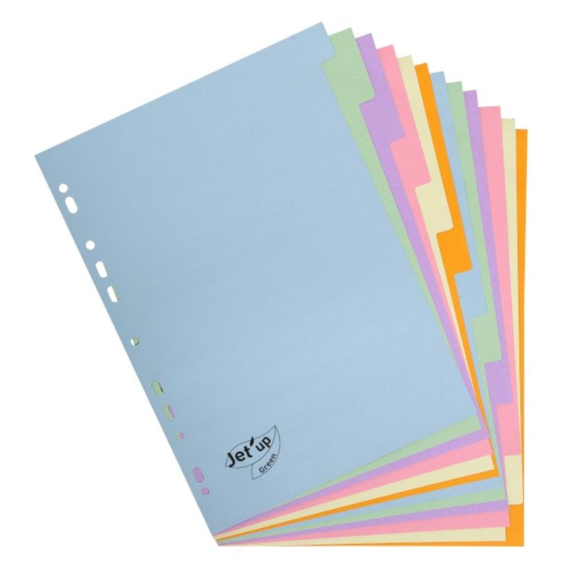 3130634016126-Bureau Vallée Recyclé - Intercalaire 12 positions - A4 - carte recyclée couleurs pastel-P_405116938_1-0