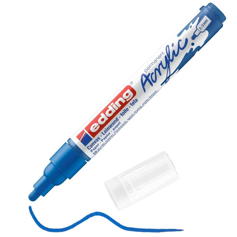 4057305027016-Edding 5100 - Marqueur acrylique - bleu gentiane-P_405117051_4-3