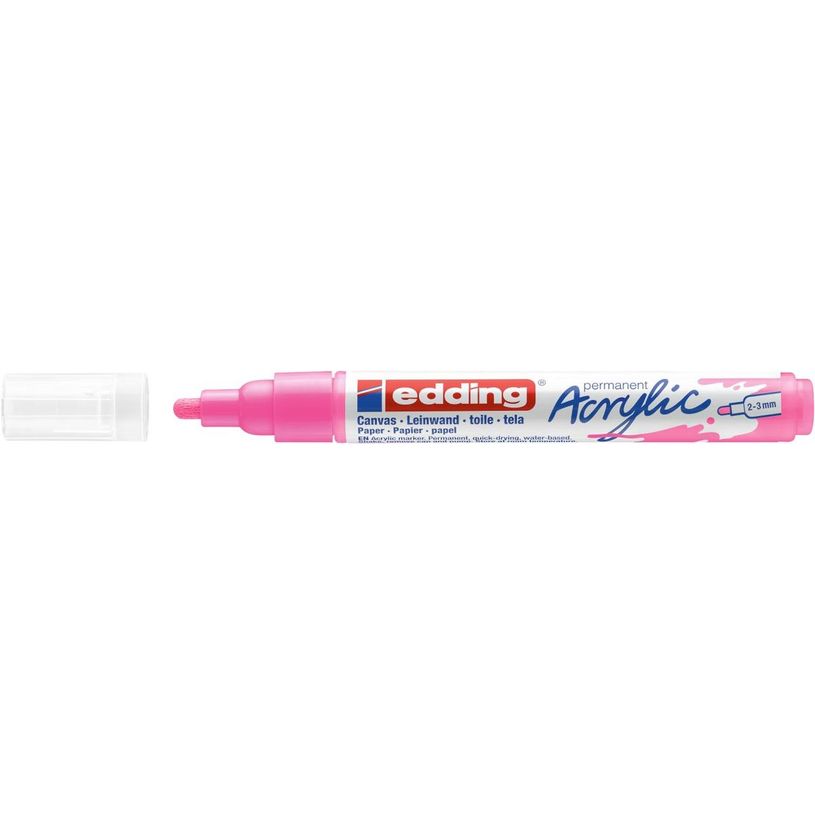 4057305027436-Edding 5100 - Marqueur acrylique - rose fluo-P_405117073_1-0