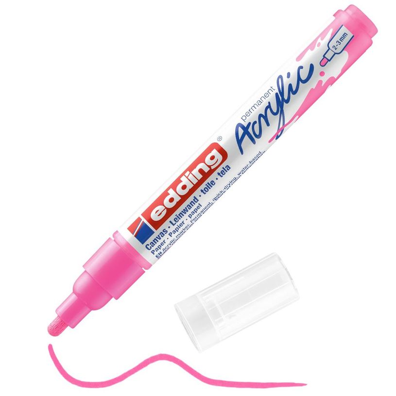 4057305027436-Edding 5100 - Marqueur acrylique - rose fluo-P_405117073_4-3