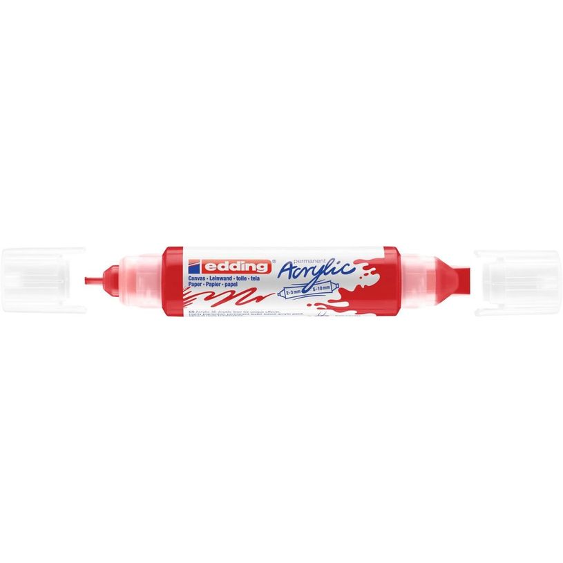 4057305028211-Edding 5400 3D liner - Marqueur acrylique à deux pointes - rouge-P_405117122_1-0
