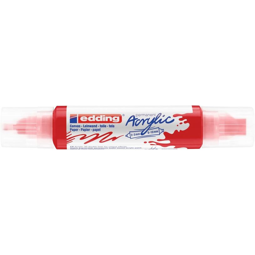 4057305028211-Edding 5400 3D liner - Marqueur acrylique à deux pointes - rouge-P_405117122_2-1