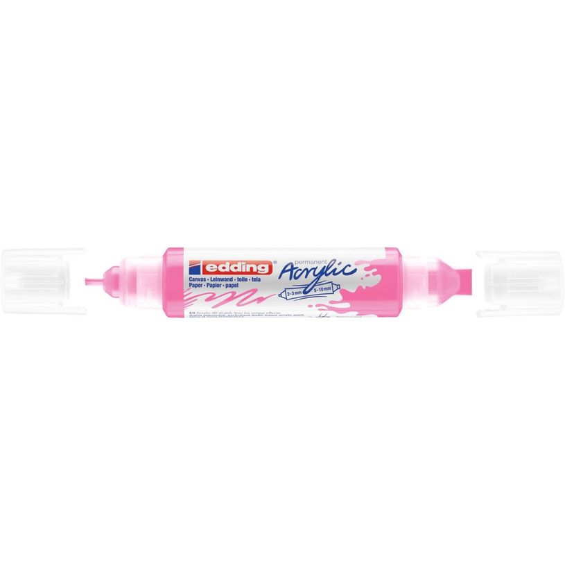 4057305028846-Edding 5400 3D liner - Marqueur acrylique à deux pointes - rose fluo-P_405117145_2-0