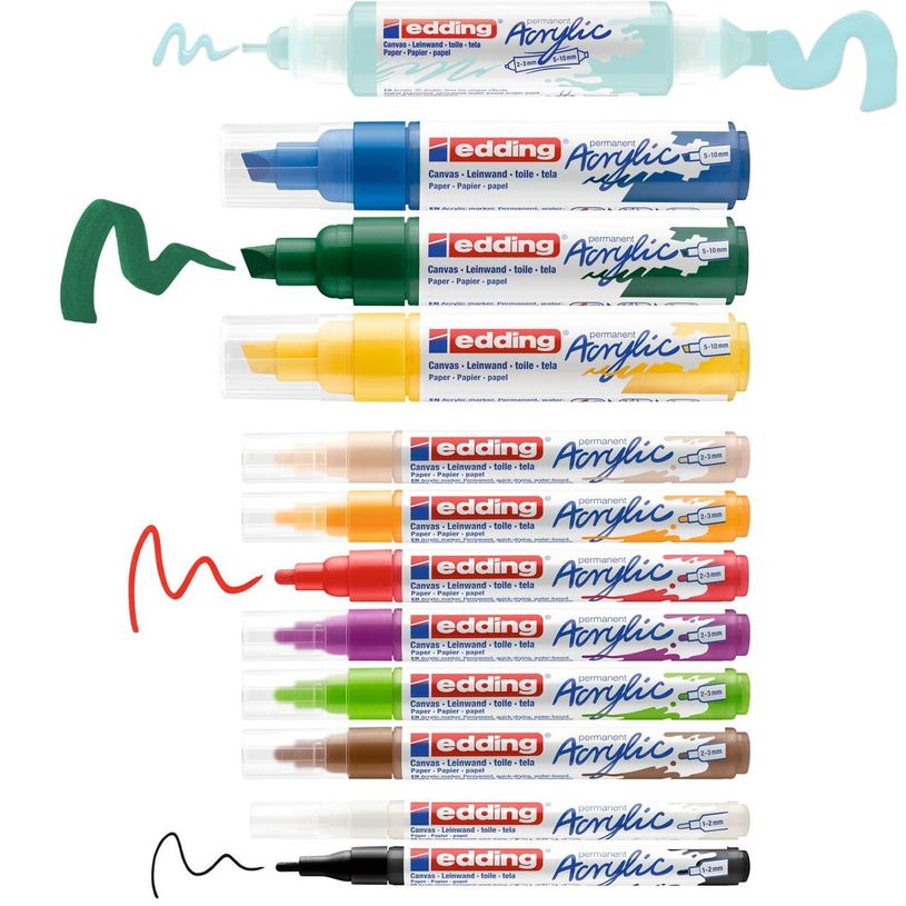 4057305031044-edding basic Creative Set - marker and twin-tip paint marker set - 12 pièces-P_405117149_6-5