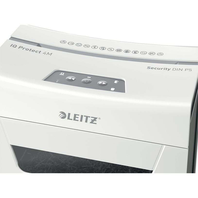 4002432127191-Leitz IQ Protect 4M - destructeur de documents coupe croisée - 4 feuilles - Corbeille 14 -P_405117163_8-5