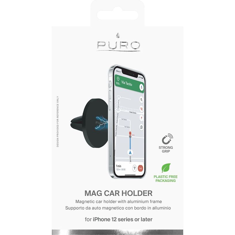 8033830304064-Puro - support de voiture magnétique pour smartphone avec fixation sur grille aération --P_405117420_3-2
