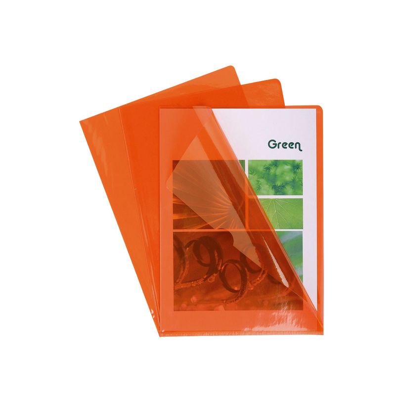 3157400097226-Exacompta - 100 Pochettes coin - A4 - 13/100 - orange-P_405117679_1-0