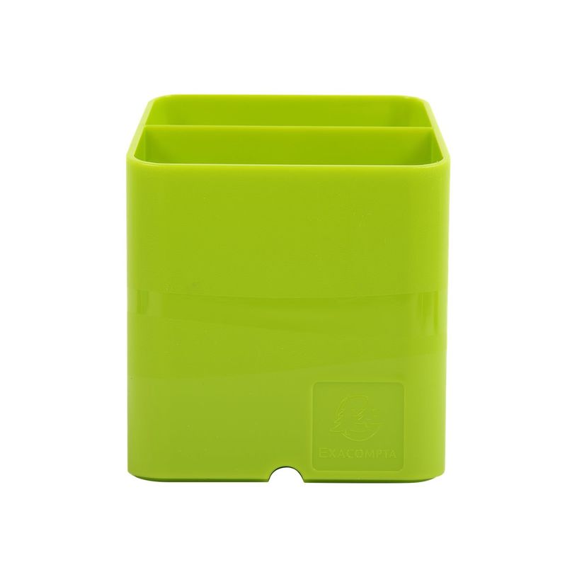 9002493195172-Exacompta Pen Cube Iderama - Pot à crayons magnétique - vert anis-P_405118139_1-0