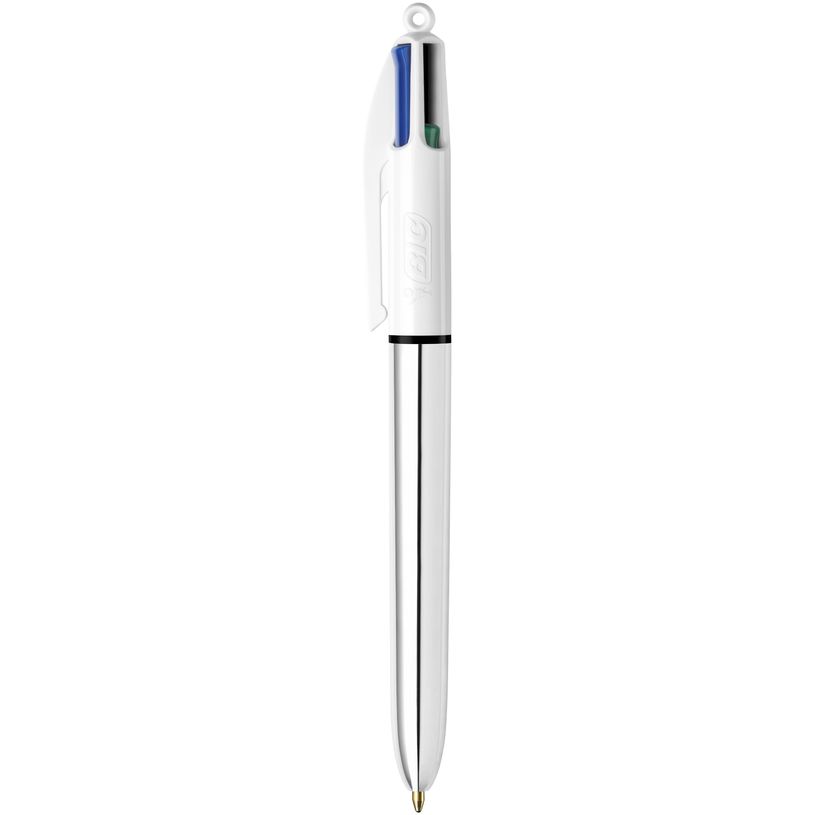 3086123702905-BIC Cristal - Pack de 8 Stylos à bille (6 bleus et 2 noirs) + 1 stylo 4 couleurs Shine-P_405118160_8-7
