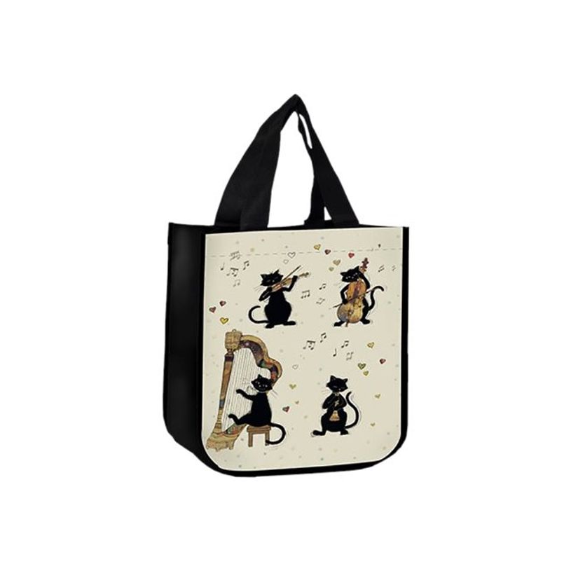 3700572761763-Kiub Bug Art cats music instruments - Sacoche - petit - non-tissé recyclé-P_405118495_1-0