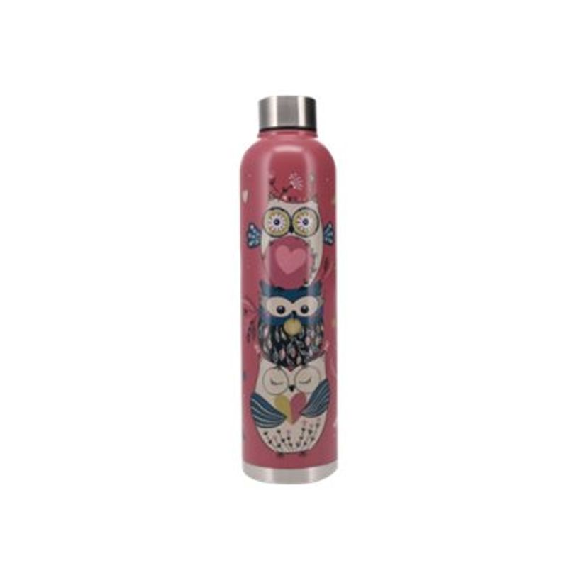 3700572763040-Kiub C'est chouette - Gourde bouteille thermique - 750 ml - rose-P_405118516_1-0