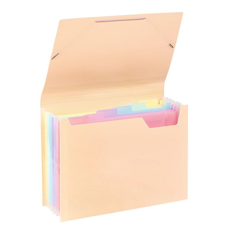 3135250111156-Viquel Rainbow Pastel - trieur à soufflet - pour A4 - à onglets - disponible en différe-P_405118850_4-2