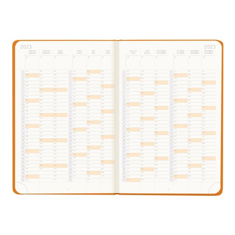 3037921941010-Agenda Rhodiatime - 1 semaine sur 2 pages à l'horizontale - 10 x 15 cm - orange - Rhodia-P_405118871_3-3
