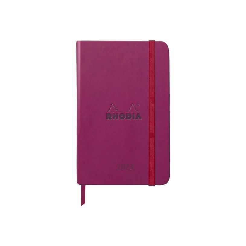 3037921941089-Agenda Rhodiatime - 1 semaine sur 2 pages à l'horizontale - 10 x 15 cm - lie de vin - Rho-P_405118873_5-0