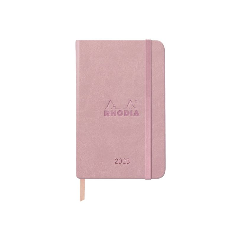 3037921941096-Agenda Rhodiatime - 1 semaine sur 2 pages à l'horizontale - 10 x 15 cm - bois de rose - R-P_405118875_5-0