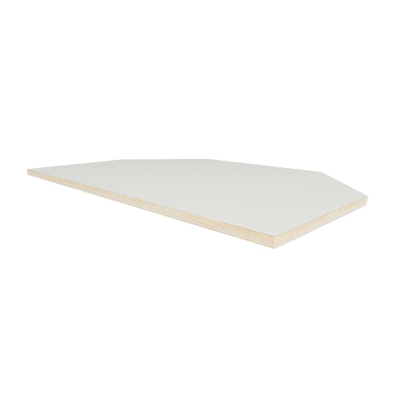 3760350282187-Bureau ELLIOT L70 - pieds noir - plateau multipli Blanc laqué-P_405119086_2-1