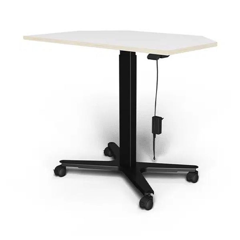 3760350282163-Bureau ELLIOT d'angle L100 - pieds noir - plateau Blanc laqué-P_405119092_1-0