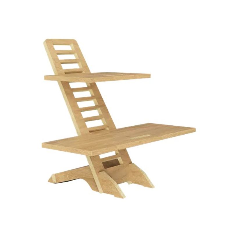 3760350282316-Makiba Harry - Station de travail assis-debout 100% upcyclé - imitation chêne-P_405119101_1-0
