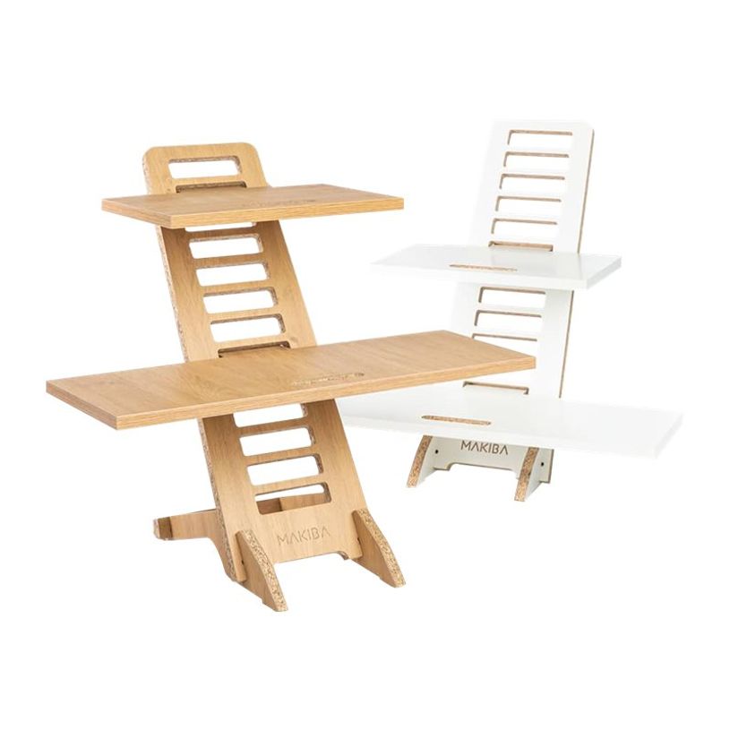 3760350282323-Makiba Harry - Station de travail assis-debout 100% upcyclé - blanc laqué-P_405119102_2-0
